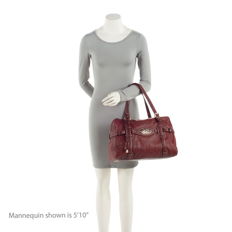 Gucci Guccissima Leather 85th Anniversary Horsebit Boston Bag (SHF-6tFCDk) - Barde - Image 5