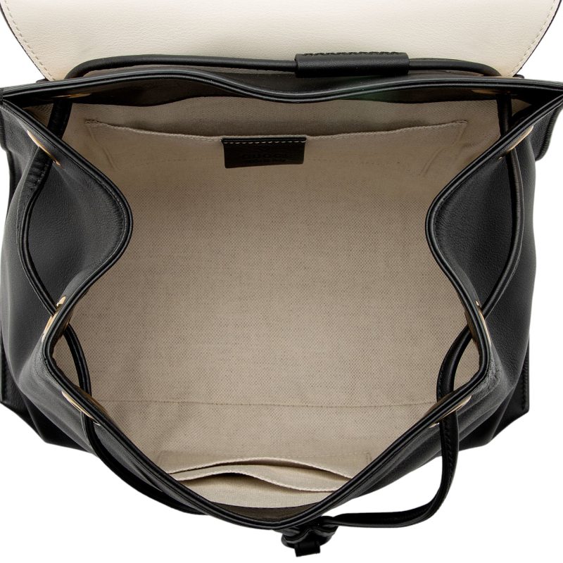 Gucci Leather Animalier Malin Chain Medium Backpack (SHF-ZrdrHK) - Barde - Image 7