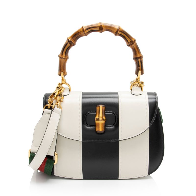 Gucci Leather Bamboo 1947 Medium Top Handle (SHF-J7ooKd) - Barde