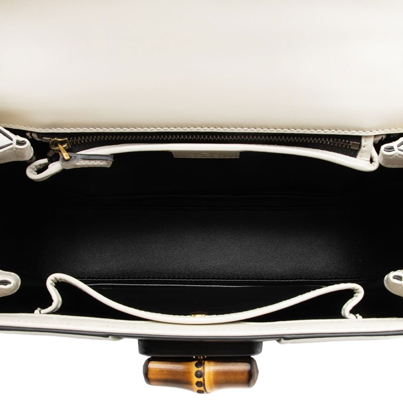 Gucci Leather Bamboo 1947 Medium Top Handle (SHF-J7ooKd) - Barde - Image 7