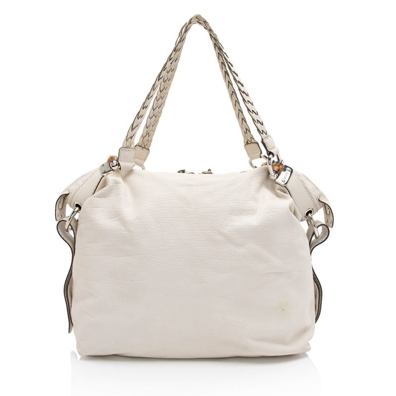 Gucci Leather Bamboo Bar Large Tote (SHF-e0XTfM) - Barde - Image 3