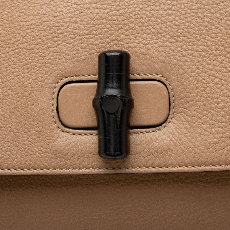 Gucci Leather Bamboo Daily Small Top Handle (SHF-QHeV28) - Barde - Image 8