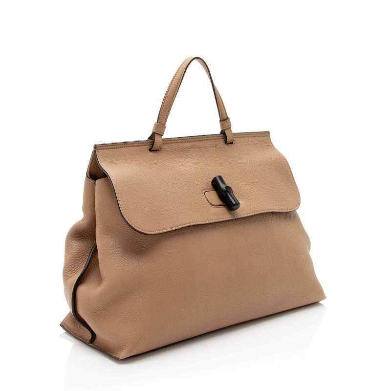 Gucci Leather Bamboo Daily Small Top Handle (SHF-QHeV28) - Barde - Image 2