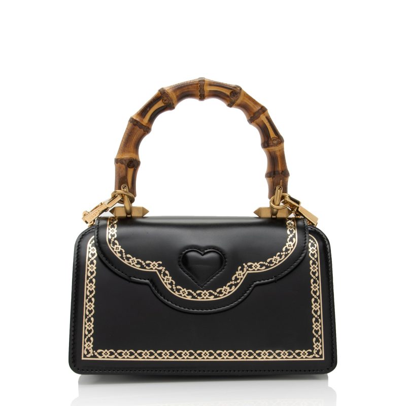 Gucci Leather Bamboo Thiara Small Top Handle (SHF-yZDyFo) - Barde - Image 3