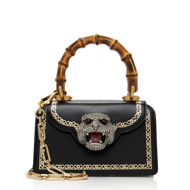 Gucci Leather Bamboo Thiara Small Top Handle (SHF-yZDyFo) - Barde