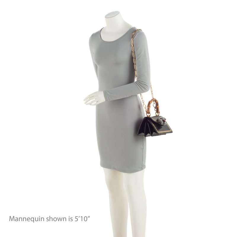 Gucci Leather Bamboo Thiara Small Top Handle (SHF-yZDyFo) - Barde - Image 5