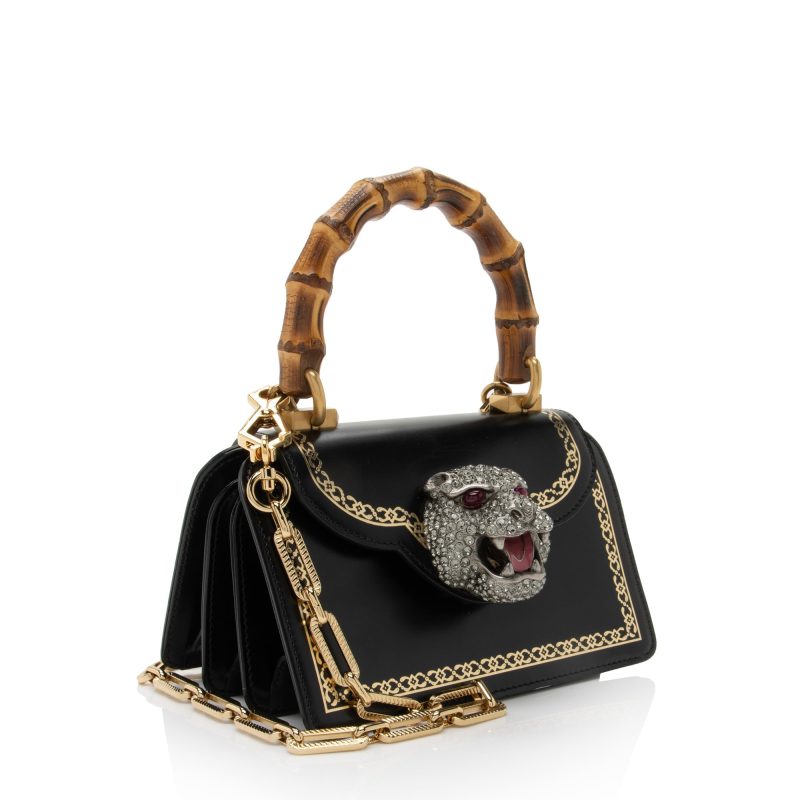 Gucci Leather Bamboo Thiara Small Top Handle (SHF-yZDyFo) - Barde - Image 2