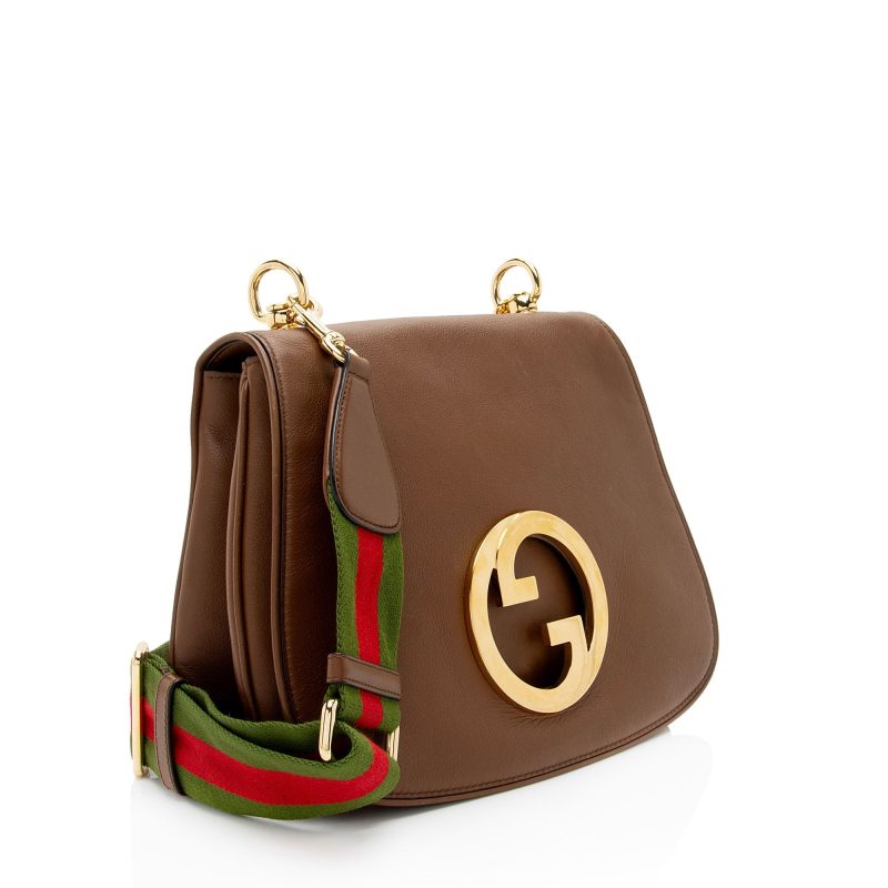 Gucci Leather Blondie Medium Shoulder Bag (SHF-5MZJz2) - Barde - Image 2