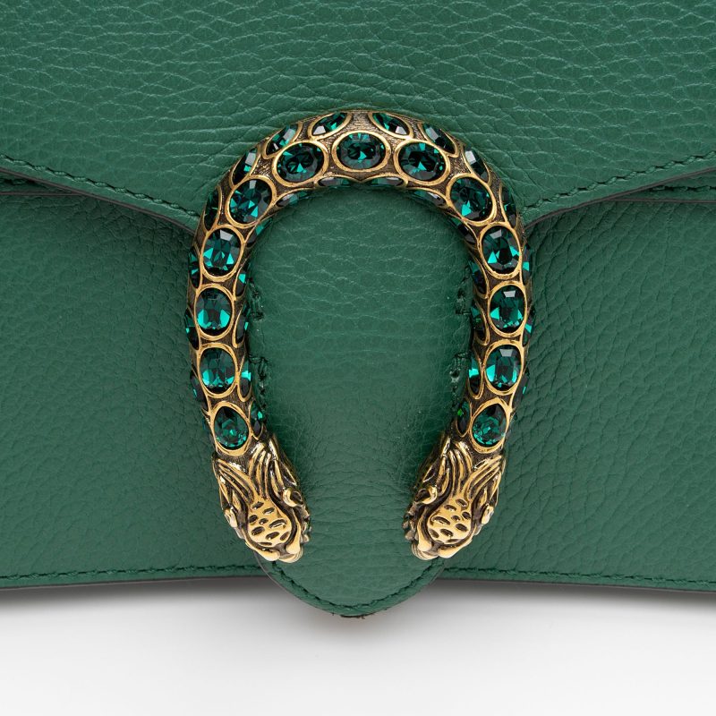 Gucci Leather Crystal Dionysus Small Shoulder Bag (SHF-0jMRJC) - Barde - Image 10