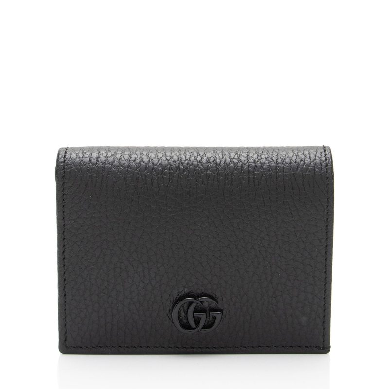 Gucci Leather GG Marmont Card Case Wallet (SHF-KL3ZvF) - Barde