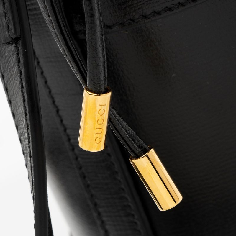Gucci Leather Horsebit 1955 Drawstring Bucket Bag (SHF-gQJSRI) - Barde - Image 10
