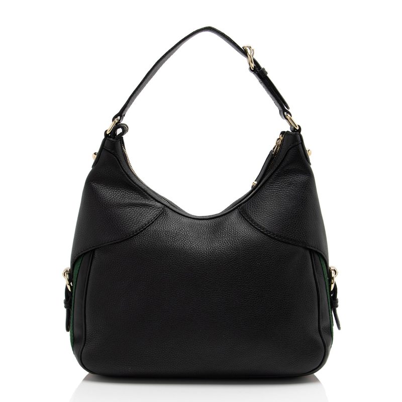Gucci Leather Web Heritage Horsebit Large Hobo (SHF-yRvuke) - Barde - Image 3