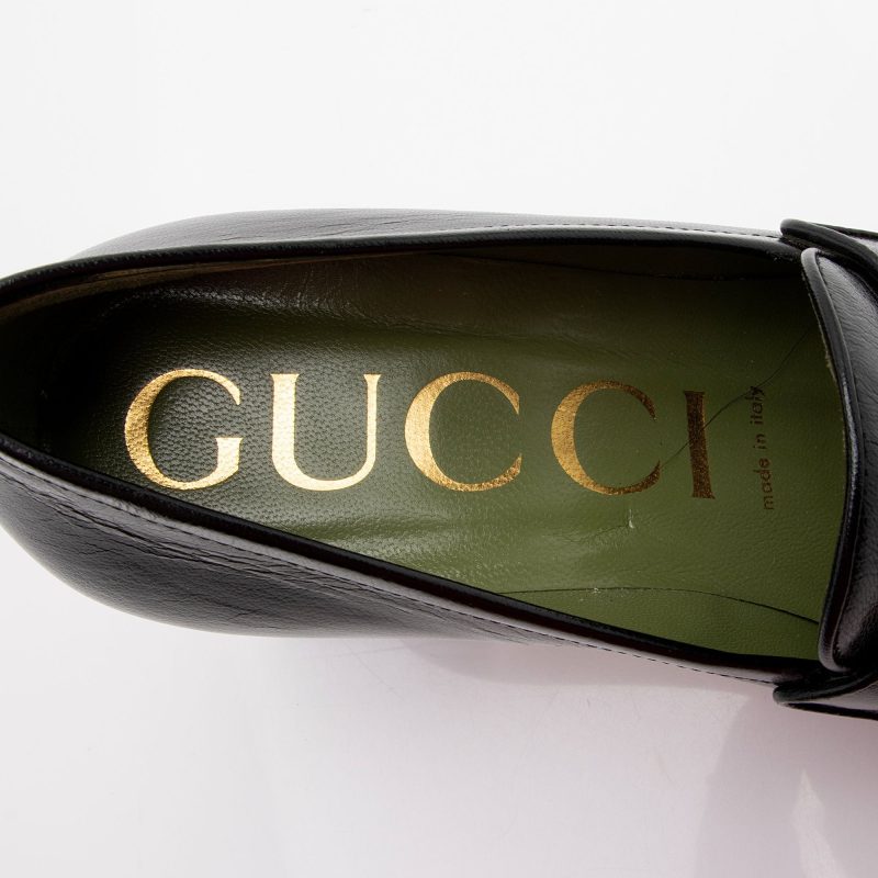Gucci Leather Horsebit Platform Loafers - Size 8 / 38 (SHF-5KQ35o) - Barde - Image 8