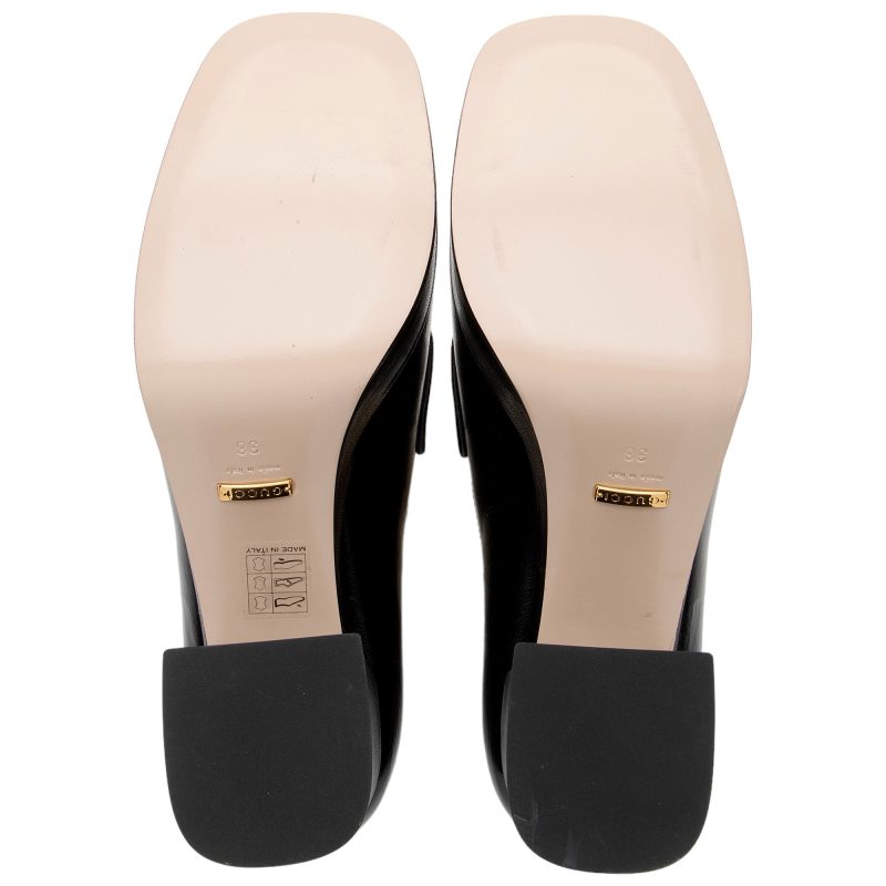 Gucci Leather Horsebit Platform Loafers - Size 8 / 38 (SHF-5KQ35o) - Barde - Image 6
