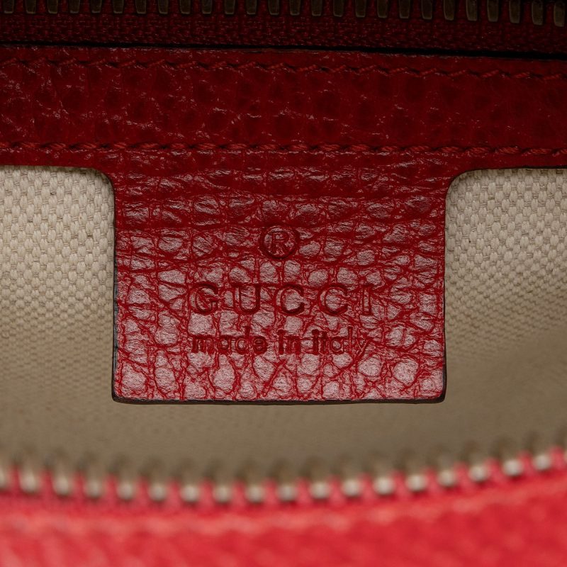 Gucci Leather Logo Messenger (SHF-pLuM4p) - Barde - Image 8