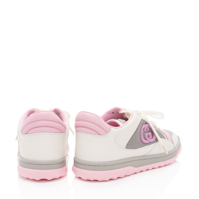 Gucci Leather Mac80 Sneakers - Size 7.5 / 37.5 (SHF-mkhPkt) - Barde - Image 3