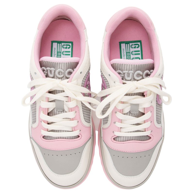 Gucci Leather Mac80 Sneakers - Size 7.5 / 37.5 (SHF-mkhPkt) - Barde - Image 4