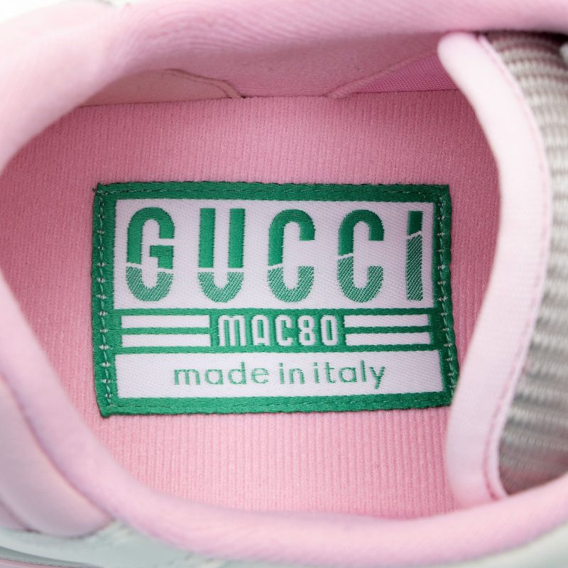 Gucci Leather Mac80 Sneakers - Size 7.5 / 37.5 (SHF-mkhPkt) - Barde - Image 6