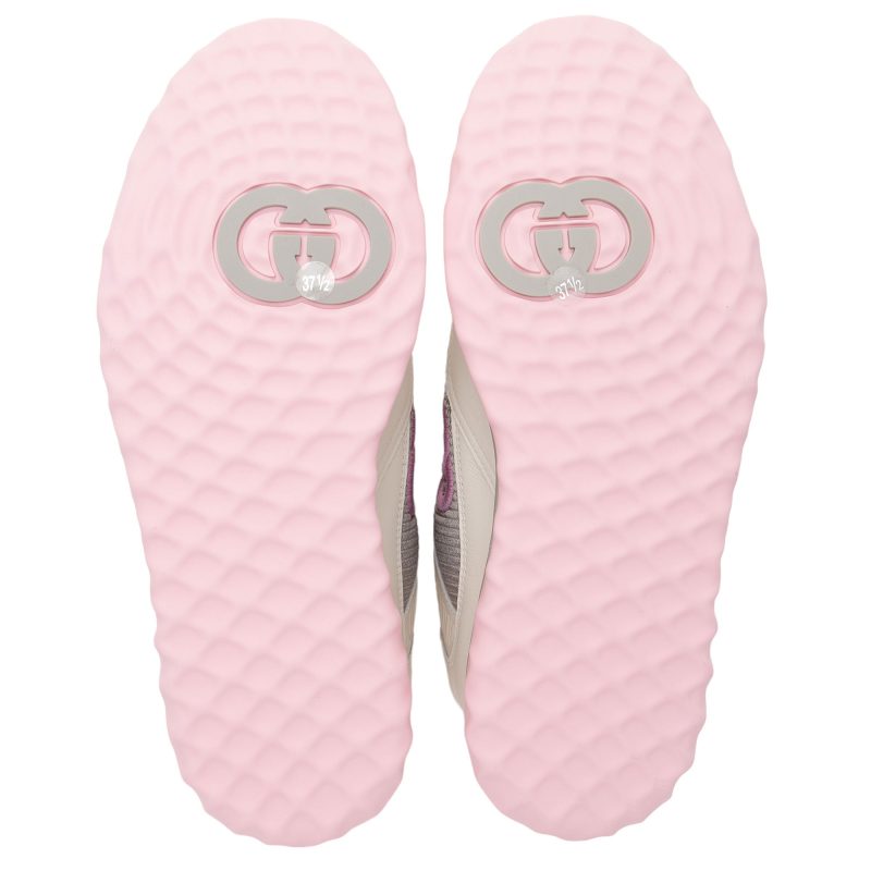 Gucci Leather Mac80 Sneakers - Size 7.5 / 37.5 (SHF-mkhPkt) - Barde - Image 5