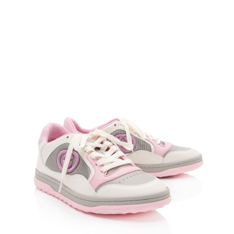 Gucci Leather Mac80 Sneakers - Size 7.5 / 37.5 (SHF-mkhPkt) - Barde - Image 2