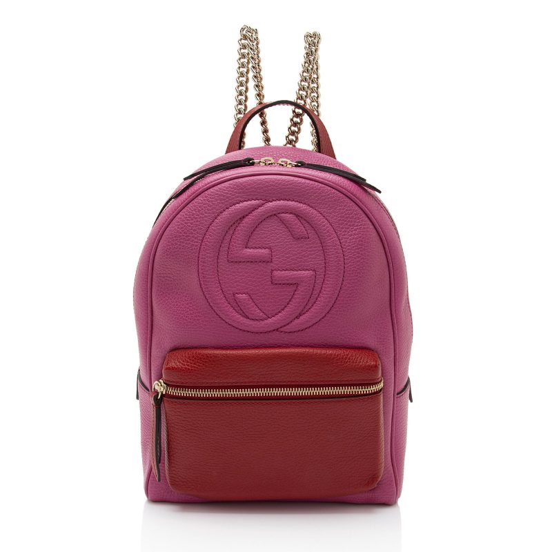 Gucci Leather Soho Chain Backpack (SHF-5uKvn2) - Barde