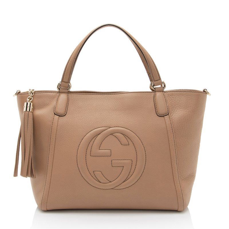 Gucci Leather Soho Top Handle Tote (SHF-eGmC43) - Barde