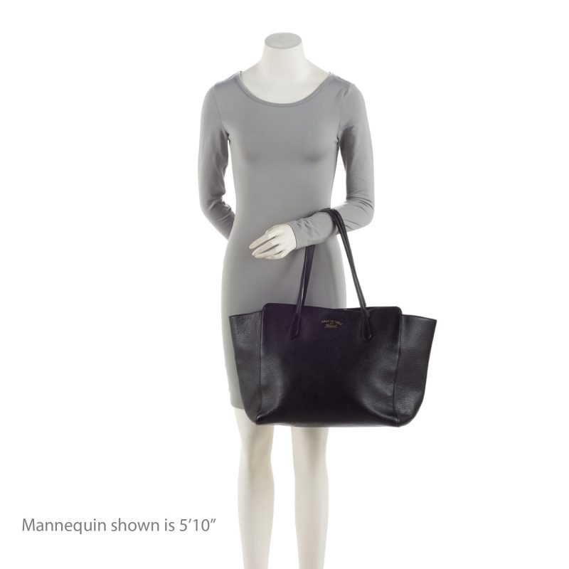 Gucci Leather Swing Medium Tote (SHF-b8kgN9) - Barde - Image 5