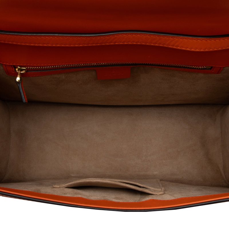 Gucci Leather Sylvie Medium Top Handle (SHF-PUOoAN) - Barde - Image 7