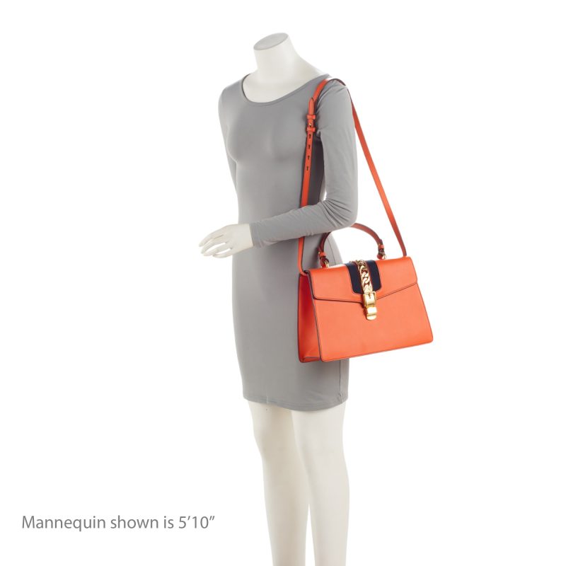Gucci Leather Sylvie Medium Top Handle (SHF-PUOoAN) - Barde - Image 5