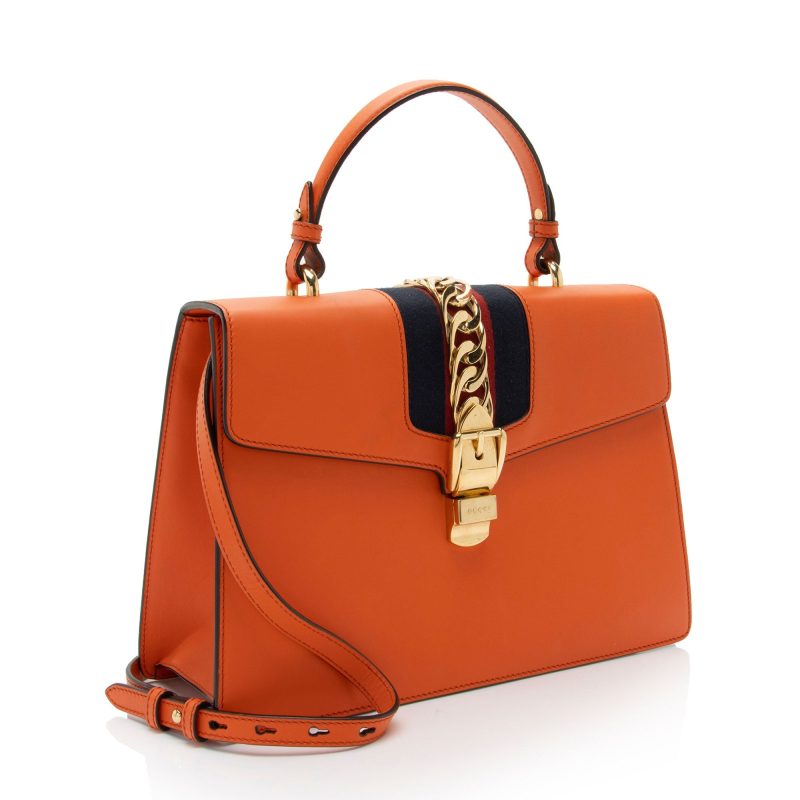 Gucci Leather Sylvie Medium Top Handle (SHF-PUOoAN) - Barde - Image 2