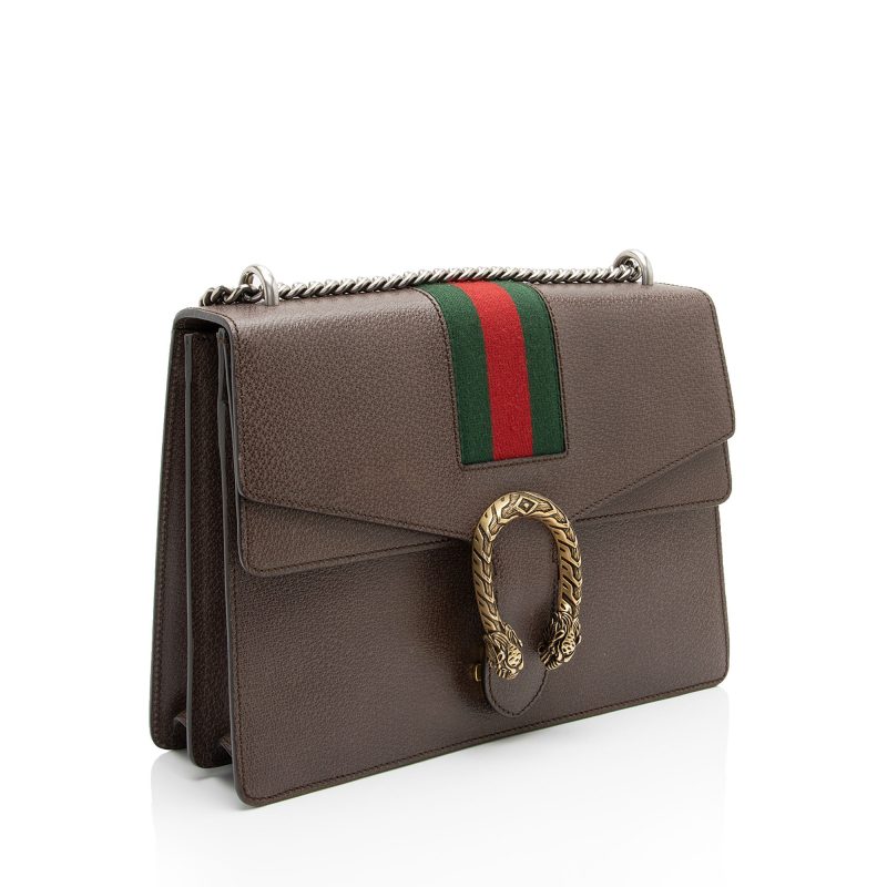 Gucci Leather Web Dionysus Medium Shoulder Bag (SHF-fkJx6y) - Barde - Image 2