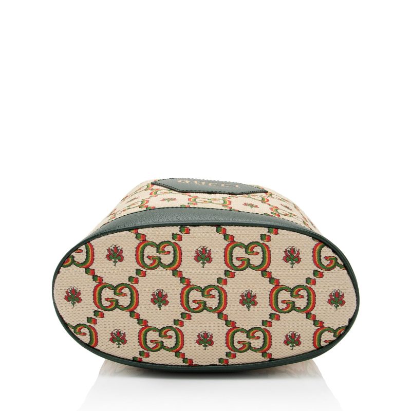 Gucci Limited Edition GG Canvas 100 Bucket Bag (SHF-x2mTZd) - Barde - Image 4