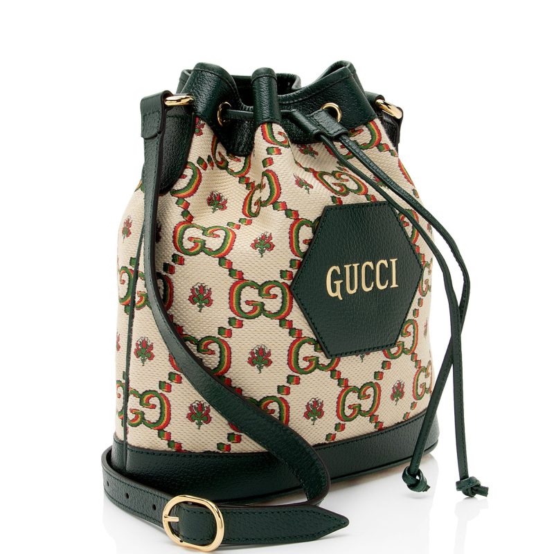 Gucci Limited Edition GG Canvas 100 Bucket Bag (SHF-x2mTZd) - Barde - Image 2