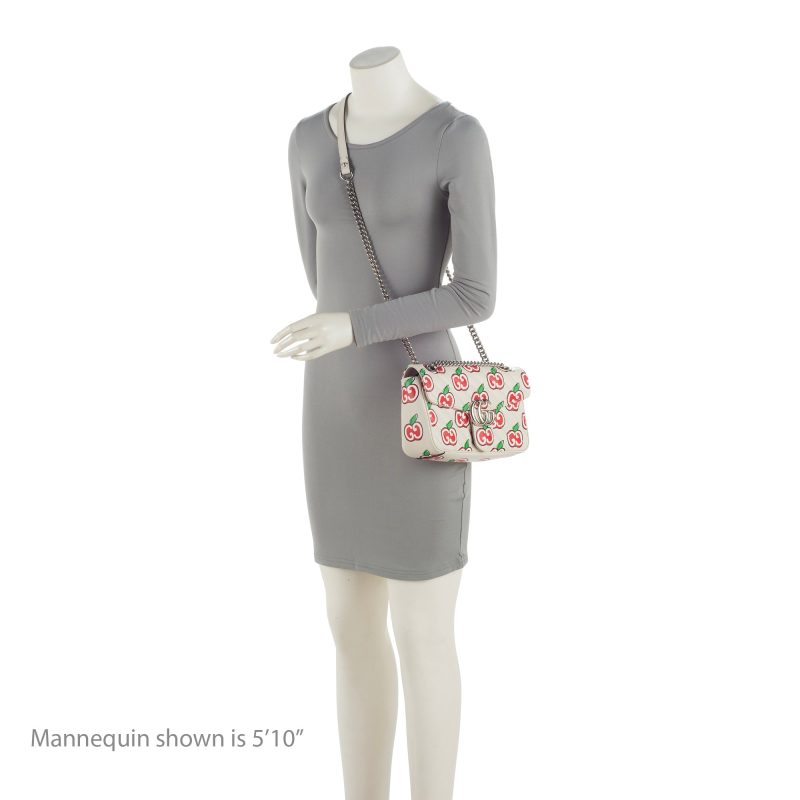 Gucci Matelasse Leather Apple Monogram GG Marmont Small Shoulder Bag (SHF-RyDLUZ) - Barde - Image 5