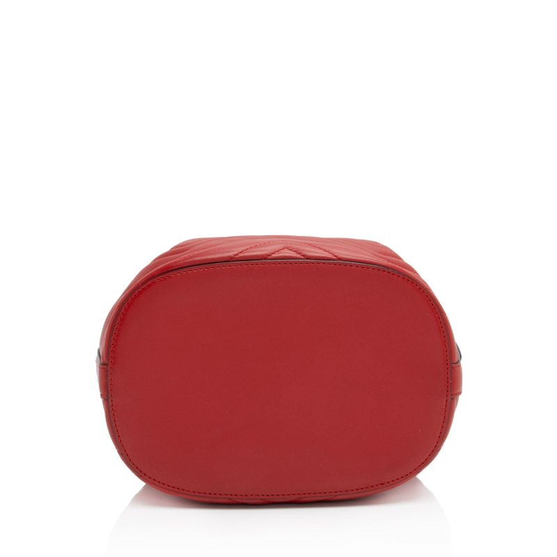 Gucci Matelasse Leather GG Marmont Bucket Bag (SHF-aEqM68) - Barde - Image 4