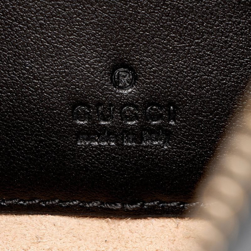 Gucci Matelasse Leather GG Marmont Half Moon Mini Shoulder Bag (SHF-KwqPFJ) - Barde - Image 8