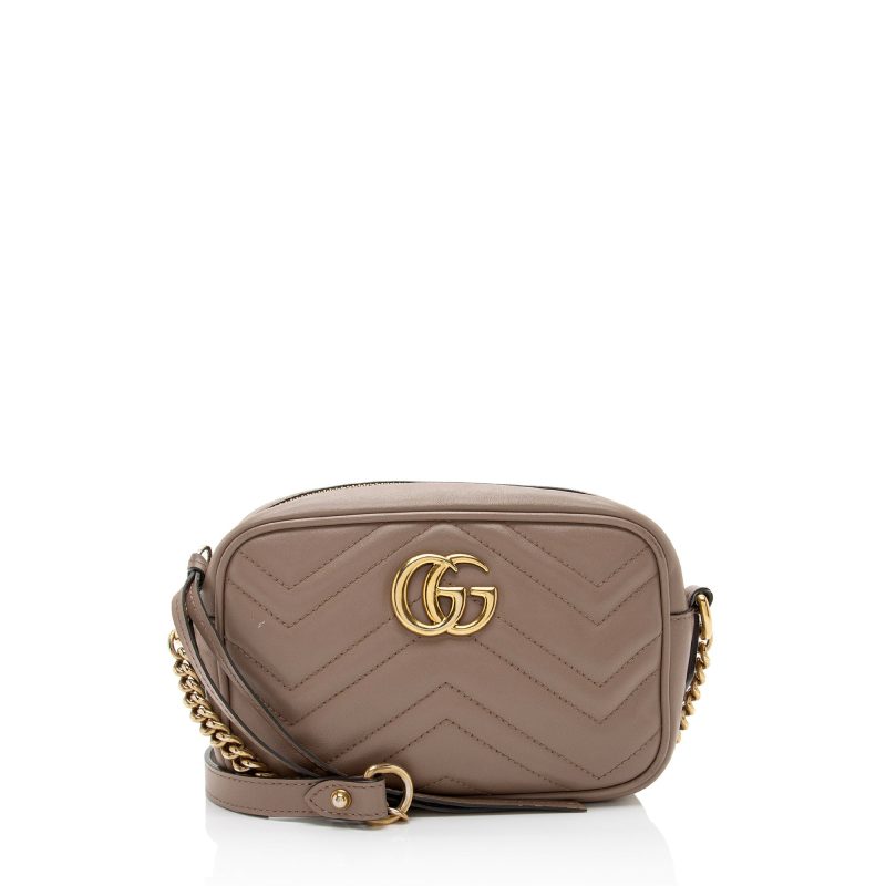Gucci Matelasse Leather GG Marmont Mini Bag (SHF-rnywkF) - Barde