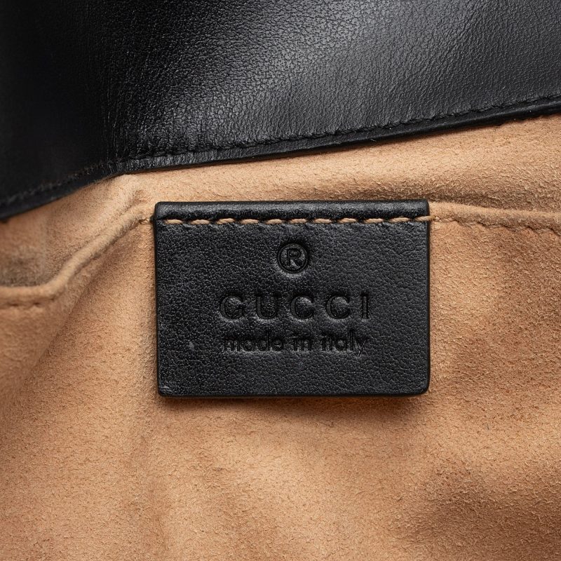 Gucci Matelasse Leather GG Marmont Mini Flap Bag (SHF-13Gwwc) - Barde - Image 8