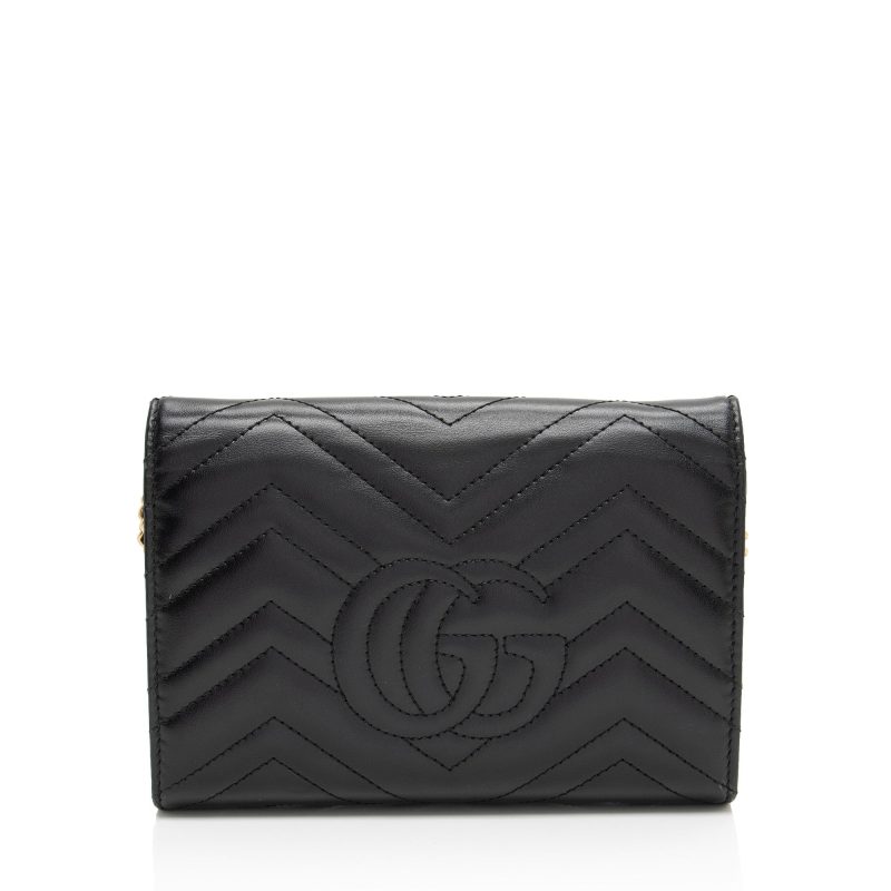 Gucci Matelasse Leather GG Marmont Mini Wallet on Chain (SHF-iDhqds) - Barde - Image 3