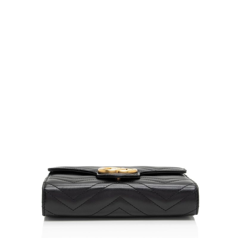 Gucci Matelasse Leather GG Marmont Mini Wallet on Chain (SHF-iDhqds) - Barde - Image 4