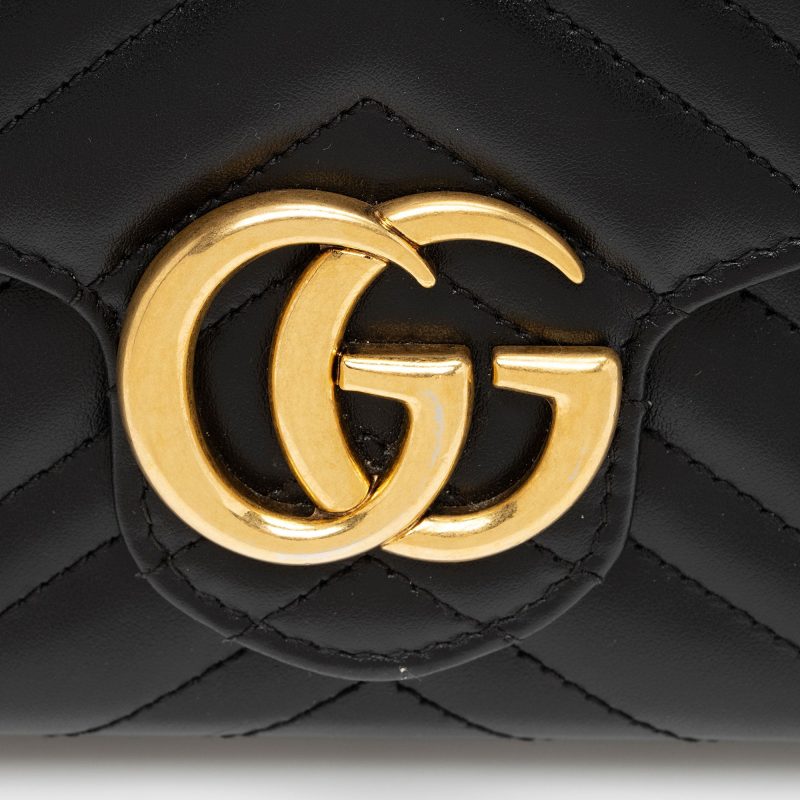 Gucci Matelasse Leather GG Marmont Mini Wallet on Chain (SHF-iDhqds) - Barde - Image 9