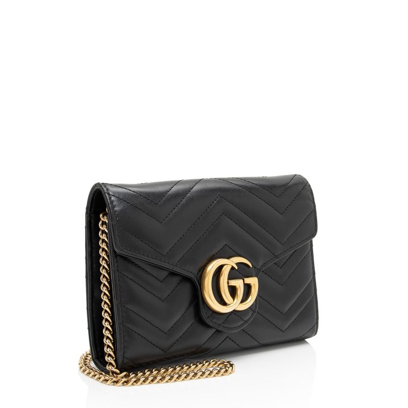 Gucci Matelasse Leather GG Marmont Mini Wallet on Chain (SHF-iDhqds) - Barde - Image 2
