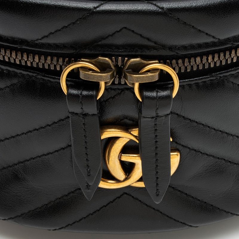 Gucci Matelasse Leather GG Marmont Round Mini Backpack (SHF-tbmiZF) - Barde - Image 9