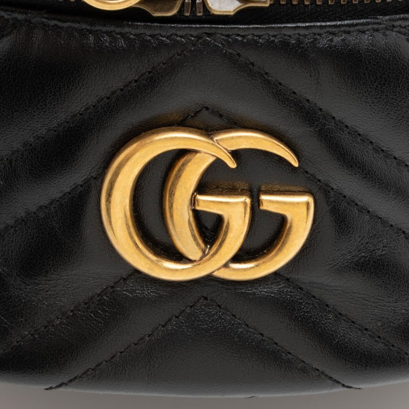 Gucci Matelasse Leather GG Marmont Round Mini Backpack (SHF-tbmiZF) - Barde - Image 10
