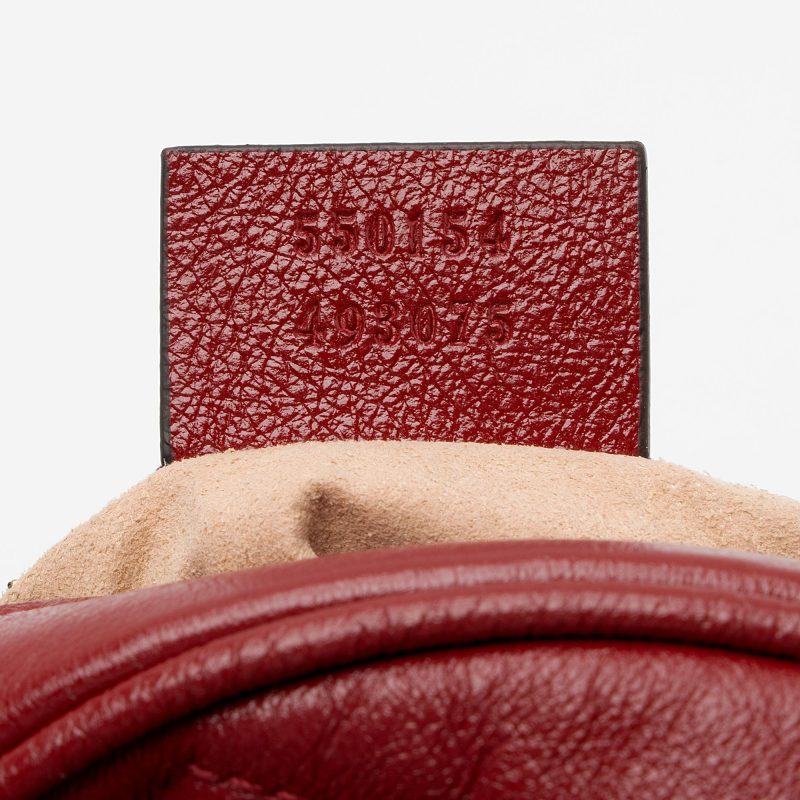 Gucci Matelasse Leather GG Marmont Round Mini Shoulder Bag (SHF-yCEFTL) - Barde - Image 6