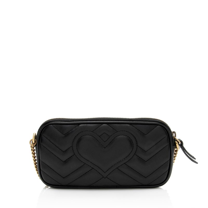 Gucci Matelasse Leather GG Marmont Small Crossbody (SHF-EJfMHM) - Barde - Image 3