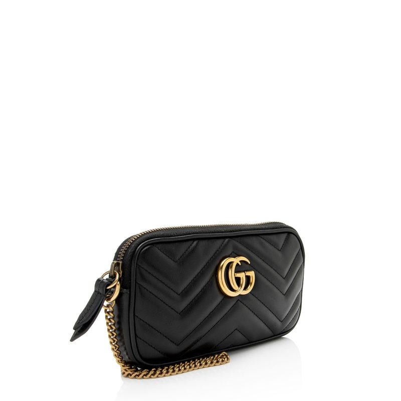 Gucci Matelasse Leather GG Marmont Small Crossbody (SHF-EJfMHM) - Barde - Image 2