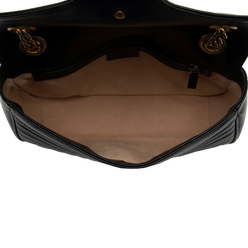 Gucci Matelasse Leather GG Marmont Small Flap Bag (SHF-Bvjama) - Barde - Image 7