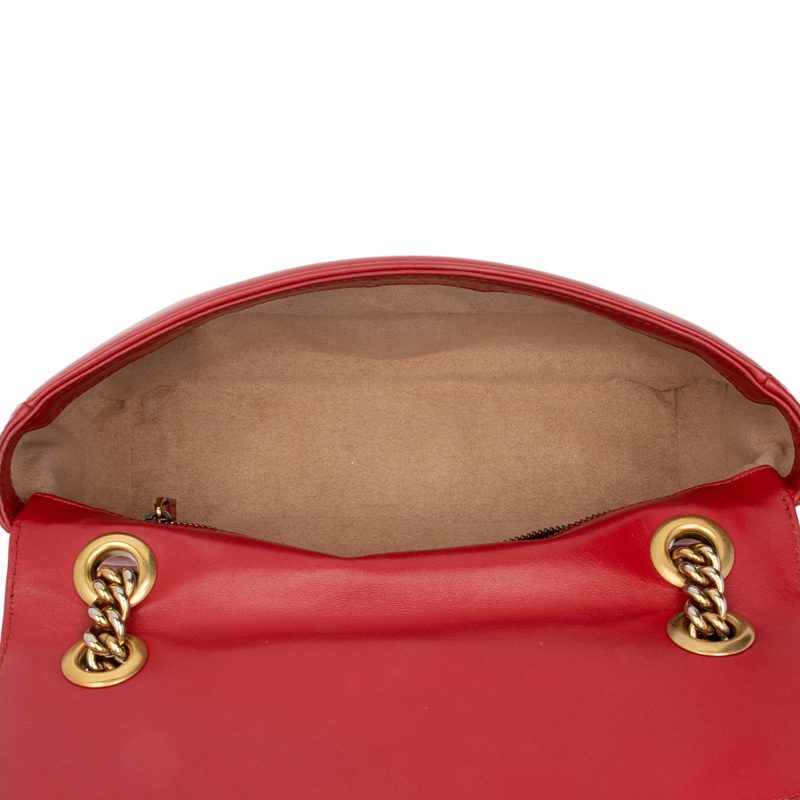 Gucci Matelasse Leather GG Marmont Small Flap Bag (SHF-X3SjWs) - Barde - Image 7