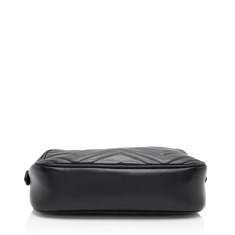 Gucci Matelasse Leather GG Marmont Small Shoulder Bag (SHF-RkEnxD) - Barde - Image 4